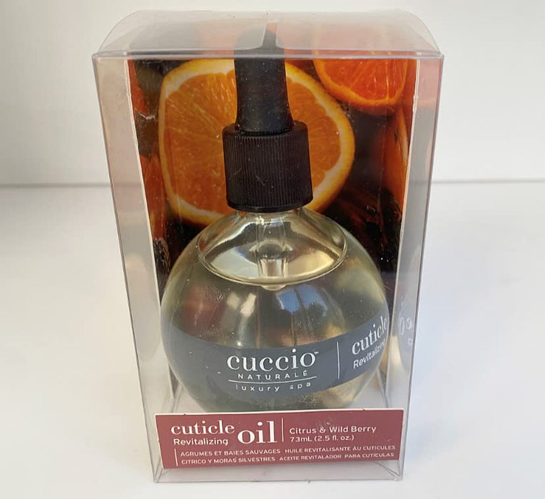 Cuccio Naturale Cuticle Oil - Revitalizing & Hydrating - Citrus Wild Berry - Paraben/Cruelty-Free - 2.5 oz (Pack of 2)