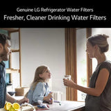 LG LT700P2 Refrigerator Water Filter (2 Count) and LG LT120F Refrigerator Air Filter