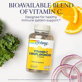 SOLARAY C w/Bioflavonoids, Veg Cap (Btl-Plastic) 500mg 100ct (250 CT, 125 Serv.)