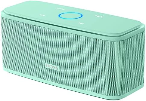 DOSS SoundBox Touch Wireless Bluetooth Speaker with 12W HD Sound and Bass, IPX5 Water-Resistant, 20H Playtime, Handsfree, Portable for Office, Home, Outdoor, Travel-Green