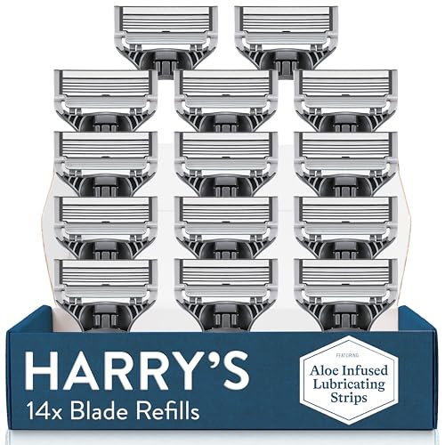 Harry's Razor Blades for Men - 14 Count - Premium Razor Blade Refill Cartridges