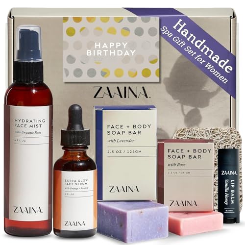 Birthday Gift Set for Women - Bath Gift Set, Body Care Set for Her, Relaxing Spa Kit for Women, Gift Basket for Women, Spa Package, Self Care Kit for Women, Pampering Home Spa Kit for Women by ZAAINA