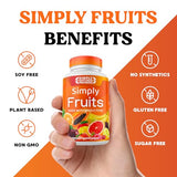 Simply Nature's Promise - 90 Fruit Capsules - Made with Whole Food Superfoods, Packed with 25 Different Fruits - 100% Soy Free