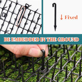 OCEANPAX 6.5ft Cat Scat Mat with Spikes, Prickle Strips Network Digging Stopper Outdoor Spike Deterrent Mat, 78 inch x 11 inch