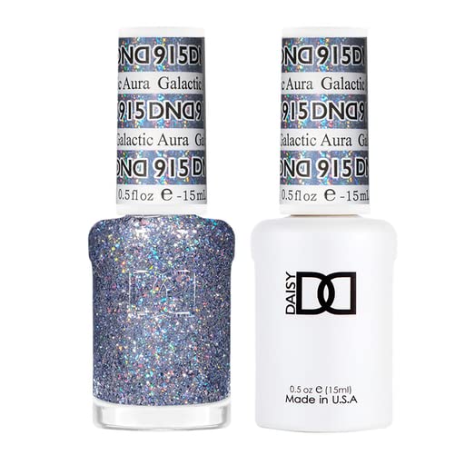 DND Gel Polish Set - 1 each of Glitter Gel Polish and Glitter Nail Polish, 0.5 Fl Oz