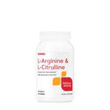 GNC L-Arginine & L-Citrulline 500mg/500mg, 120 Caplets, Increases Nitric Oxide Production