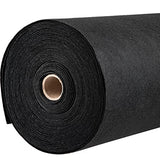 VEVOR 6FTx100FT Non-Woven Geotextile Heavy Duty 8oz Driveway Underlayment for Gravel, Ground Cover, Garden Weed Barrier, Drainage Fabric, Landscaping, Black