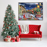 Advent Calendar Puzzles 2024 Christmas Jigsaw Puzzles 1008 Pieces, Christmas Gifts Train 24 Days Christmas Countdown Calendar Puzzles for Adults, Family Game Christmas Gifts for Adults Teens