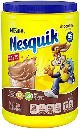 Nestle Nesquick Chocolate Flavored Powder (2.61 Pound) (3 Pack)