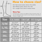 CASMON 2 Pairs Zipper Compression Socks for Women & Men,15-20 mmHg Closed Toe Knee High Support Sock for Varicose Vein Edema