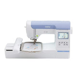 BROTHER Embroidery Machine PE800, 138 Built-in Designs, 5" x 7" Hoop Area, Large 3.2" LCD Touchscreen, USB Port, 11 Font Styles