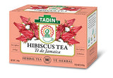 Tadin Hibiscus Herbal Tea, Caffeine Free, 24 Tea Bags Per Box, Pack of 6 Boxes Total