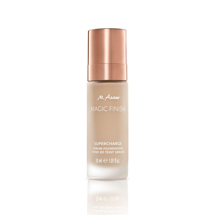 M. Asam MAGIC FINISH Supercharge Serum Foundation Warm Sand (1.01 Fl Oz) - Moisturizing Make Up & Firming Face Serum In One, Anti-aging CC Cream With Optimal Coverage & Hyaluronic Acid