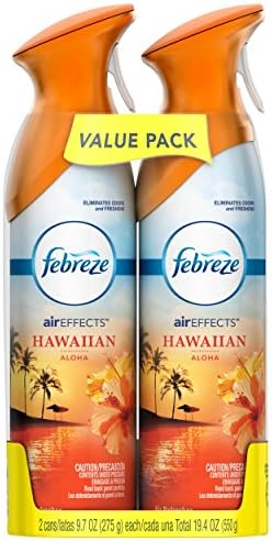 Febreze Air Effects Air Freshener, Hawaiian Aloha, 19.4 oz 2 pack