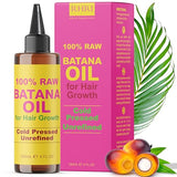 Batana Oil for Hair Growth | 100% Raw and Pure Hair Growth Oil for Men and Women | Natural Hair Growth Oil, Curly Hair Treatment | Cold Pressed & Chemical-Free | Natural Hair Growth Oil | Tube Jar