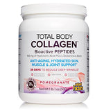 Natural Factors, Total Body Collagen, Bioactive Peptides Powder for Healthy Skin, Hair & Joints, Pomegranate, 1.1 lbs