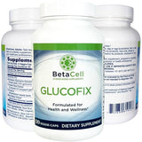 BETACELL Glucofix - Berberine Supplement - Herbal Supplement with Cinnamon, Gymnema, Berberine, Bitter Melon, and Turmeric - 120 Capsules