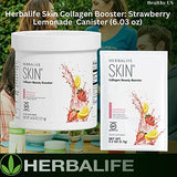 HERBALIFE Skin Collagen Beauty Booster Lemonade Strawberry Flavor 6.03 Oz: No Artificial Flavor, No Artificial Sweeteners, Gluten-Free