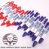 Trump Pens, Ballpoint Pens Bulk, MAKE AMERICA GREAT AGAIN 2024 Our President Donald J. Trump Election Slogan MAGA, Support Trump GOP USA, Gifts for Trump's Fans Men Women Supporter (50Pack Black ink)