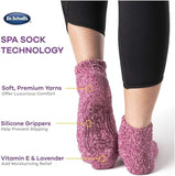 Dr. Scholl's Womens Low Cut Soothing Spa - Lavender & Vitamin E Infused 2 3 Pair Packs Bottom Grippers Sock, Purple, Pink, 4-10 US