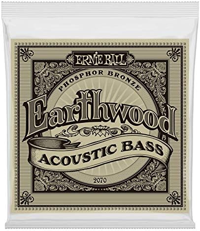 Ernie Ball Earthwood Slinky Phosphor Bronze Acoustic Bass Guitar Strings, 45-95 Gauge (P02070)