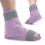 NEWGO Ice Pack Foot Ice Pack Wrap for Plantar Fasciitis, Edema, Achilles Tendonitis Relief, Gel Foot Cold Pack Hot Cold Therapy Ice Boot for Foot and Ankle Swelling, Sprained Ankles Heels - Purple