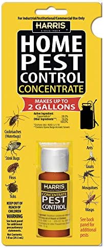 HARRIS Home Pest Control, 2-Gallon Concentrate - Kills Roaches, Ants, Stink Bugs, Fleas, Ticks, Gnats, Mosquitos, Wasps and More
