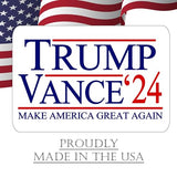 Trump JD Vance 2024 Yard Sign With H Stake Double Sided For President Donald Trump Republican Conservative White