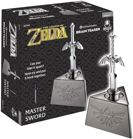 BePuzzled, Legend of Zelda Master Sword Hanayama Brain Teaser, Mensa Rated Level 6, for Ages 12 and Up
