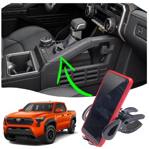 Cell Phone Mount holder compatible with 2024 Toyota Tacoma or 2025 4Runner dashboard and center console