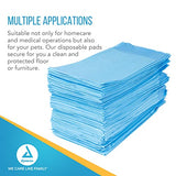 Dynarex 1341 Disposable UnderPad, Medical-Grade Incontinence Bed Pad to Protect Sheet, Mattresses, and Furniture, 17" x 24", 22g, 100 Count (Pack of 1)