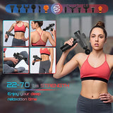 cotsoco Massage Gun, Muscle Massage Gun Deep Tissue for Athletes, Portable Percussion Massage Gun for Pain Relief, Quiet Electric Sport Massager, Handheld Body Massager with 12 Massage Heads(Gray)