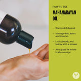 Banyan Botanicals Mahanarayan Oil – 99% Organic Ayurvedic Massage Oil – Soothes Sore Muscles, Supports Healthy and Comfortable Joints, Tendons & Muscles* – 34oz. – Non GMO Sustainably Sourced Vegan