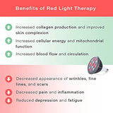 Red Light Therapy Device Red Near Infrared 660nm 850nm. 12 LEDs. High Irradiance for Skin Health, Pain Relief, Anti Aging, Muscle Recovery, Performance, Energy. Handheld, Power Cord Included. HG24.