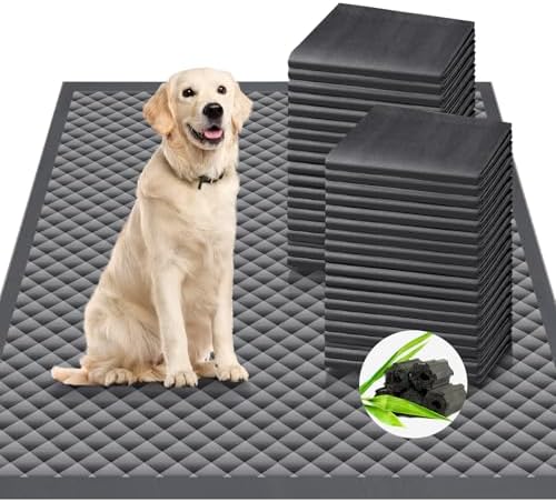 Upgraded Charcoal Puppy Pads, Thicken XXL 36’’x36’’ Pee Pads for Dogs, Super Absorbent Up to 12Cups, Odor Control & Leak Proof Dog Training Pads for Surgery, Older,Puppy, 30 Counts