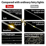 HXWEIYE 300LED Fairy Curtain Lights for Bedroom Warm White, 3mx3m 8 Modes USB Plug in Window Christmas Led String Hanging Lights with Remote for Backdrop Wedding Party Home Garden Outdoor Indoor