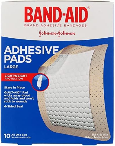 BAND-AID Brand TRU-STAY Large Adhesive Bandages, 10 Count (Pack of 3)