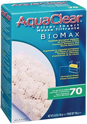 Aquaclear Fish A1373 70-Gallon Biomax,White,Large Breeds