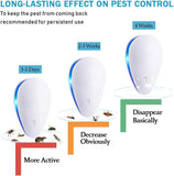 Ten KiKi Ultrasonic Pest Control Repeller, Plug-in Ultrasonic Pest Control Repellent for Mouse, Bug, Rodent, Insects, Cockroach, Mice, Spider, Ant, Mosquito& Rats Indoor Use Repeller 6 Packs