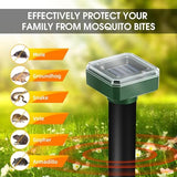 8 Pack Mole Repellent Solar Powered Ultrasonic Repellent, Vole Deterrent Waterproof Sonic Repellent Spikes Drive Away Burrowing Animals from Lawns and Yard