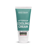 EEZYSUN AfterSun Cooling Cream | Vegan AfterSun Care with Aloe Vera, Tea Tree Oil, & Chamomile to Soothe, Hydrate, & Repair Sunburn | Dermatologically Tested 3.3 FL OZ