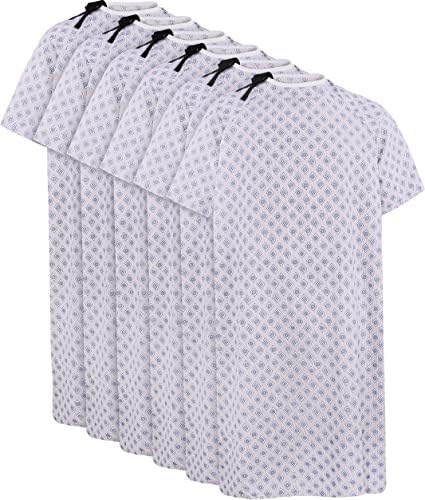 Utopia Care 6 Pack Unisex Hospital Gowns, Patient Gowns with Back Tie for Men and Women, Comfortably Fits Sizes up to 2XL