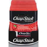 ChapStick Classic Skin Protectant (Strawberry, 0.15 Ounce Stick ,24 Count (Pack of 1)