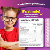 "Kids Multivitamin Gummies with Iron – Chewable Nutritional Supplement – 60 Gummies"