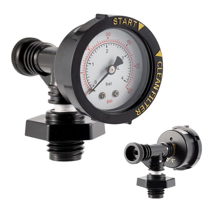 Replacement 24850-0105 Air Relief Valve & Pressure Gauge Assembly for Sta-Rite System 3 Pool & Spa Cartridge Filters - Durable Brass Valve & Dial Gauge for SM, SD, SS Series Models - 1 Year Warranty