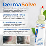 Dermasolve Psoriasis & Dandruff Scalp Oil, Dermatologist Approved for Flaky Scalp Relief