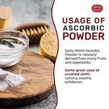 Spicy World Ascorbic Acid Vitamin C Powder 5 LB - Dietary Supplement, Pure VIT C Powder USP Bulk