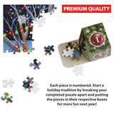 Christmas Cheer Jigsaw Puzzle Advent Calendar 1000 Pieces by Vermont Christmas Company - 24 Puzzle Sections to Complete - Count Down to Christmas Each Day in December