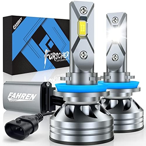 FAHREN H11/H9/H8 Light Bulb, 30000LM Super Brighter, 6500K Cool White H11 Off Road Light or Fog Light Bulbs, CANbus Ready, Pack of 2