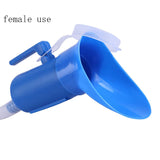 testyu Urinal for Men, 2000ML Unisex Urinal bottle Reusable Plastic Large Pee Bottle with Hose Screw Lid Clean Brush Thick Female Potty Container Jar for Car Home Toilet Travel Camping